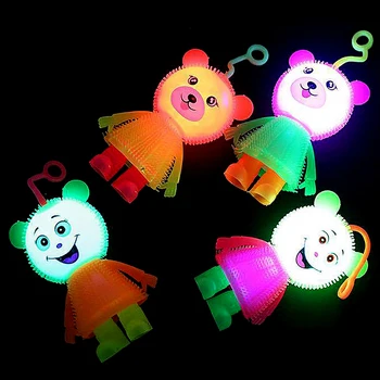 1 бр., светещи лепкави топки-чай, Малък заек, декомпрессионные детски играчки-нещастници, сжимающая играчка за облекчаване на стреса, за деца-тийнейджъри