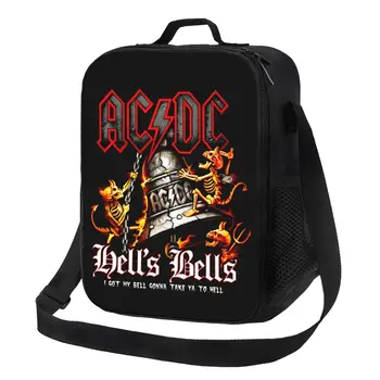 AC DC The Bell Rock Roll Изолирано чанта за обяд австралийската група Star Cooler Термална кутия за Bento Плажа на Къмпинг, за Пътуване