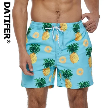 Datifer, Летни шорти за плуване, мъжки Плажни панталони с вкара подплата, бързо съхнещи бански костюми с джобове