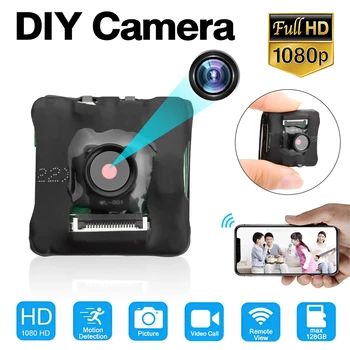 HD 1080P Камера Мини Преносим Безжичен модул САМ WiFi Камера за Откриване на движение на Домашна Видеокамера за сигурност в закрито Видео