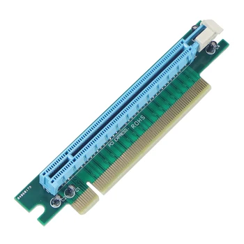 PCIe 90 Градуса Под прав ъгъл 180 Градуса Плоски, Поставяне на PCI-E PCI Express 16X Удължител Протектор Странично Card Адаптер за Сървър 1U