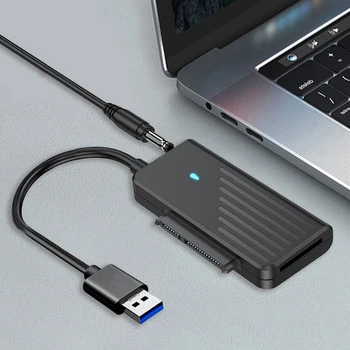 SSD Адаптер за твърд диск USB3.0 SATA Външен адаптер 5 Gbit/s 2,5/3,5 инча M. 2 NGFF HDD конвертор NVME за вашия десктоп на лаптопа