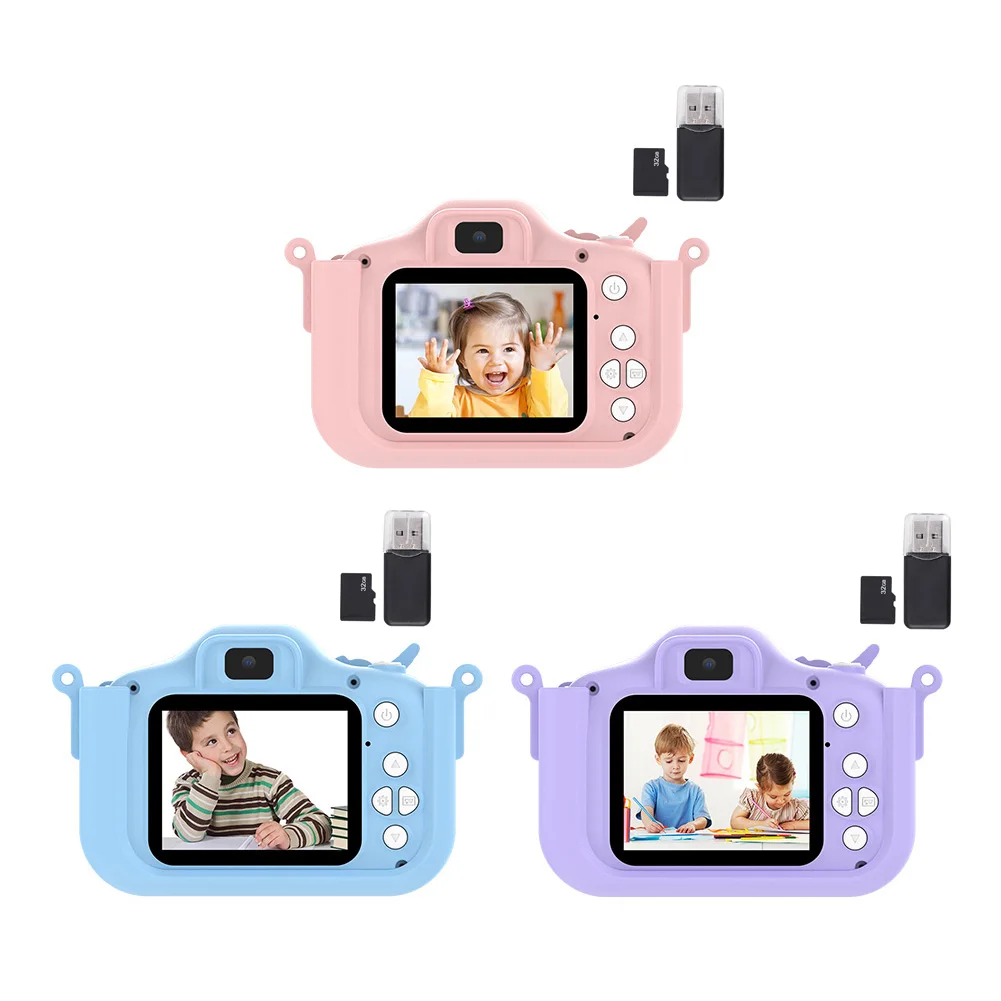 1080P HD 2,0 Инчов Екран, Цифрова Камера, 4000 W Фотоапарат USB Акумулаторна с карта памет от 32 GB Детски Подаръци за Рожден Ден и Коледа - 0
