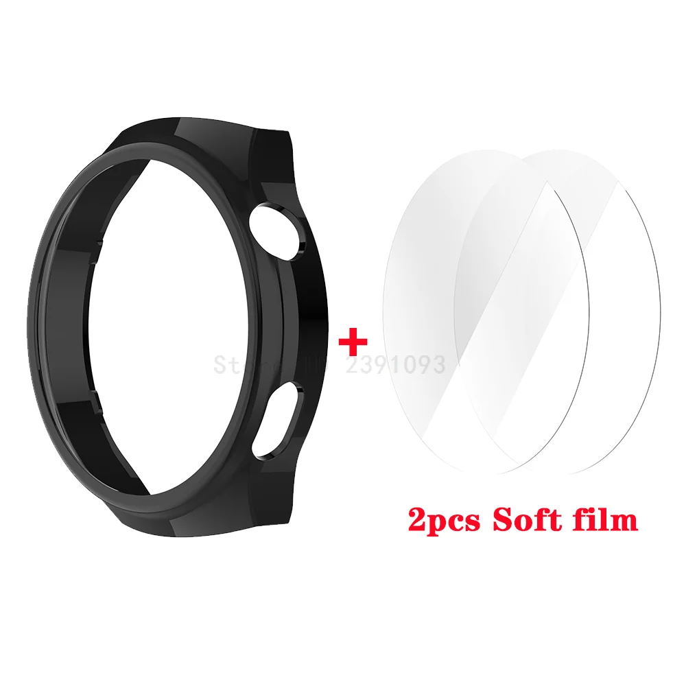 2 бр. Мека филм + защитен калъф за smart часа Huawei Watch 4 pro, защитна рамка за Huawei Watch 4 pro, аксесоари за броня - 1
