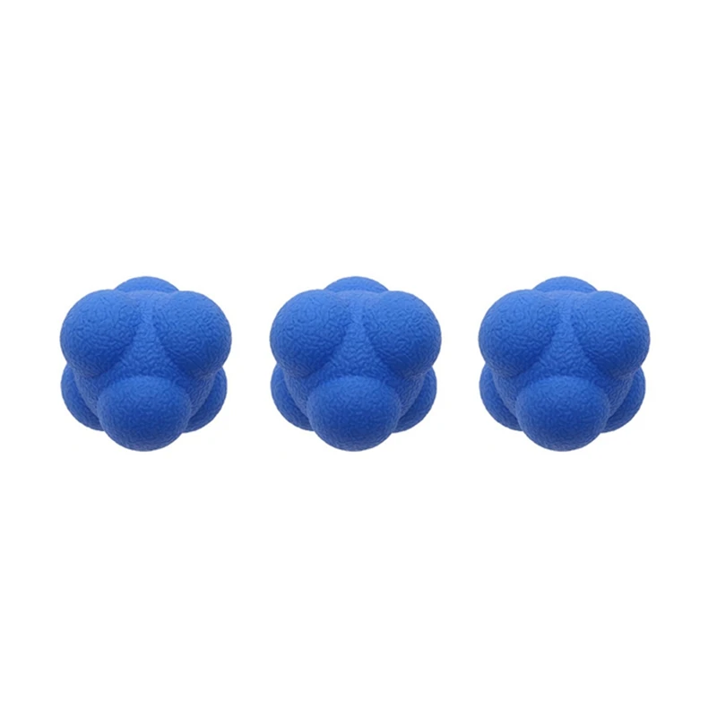 3X Hexagonal Реакцията на топка За Тренировка на Сръчност Реакцията на топка за координация, Ловкост Реактивен топка за тренировка на Сръчност - 0