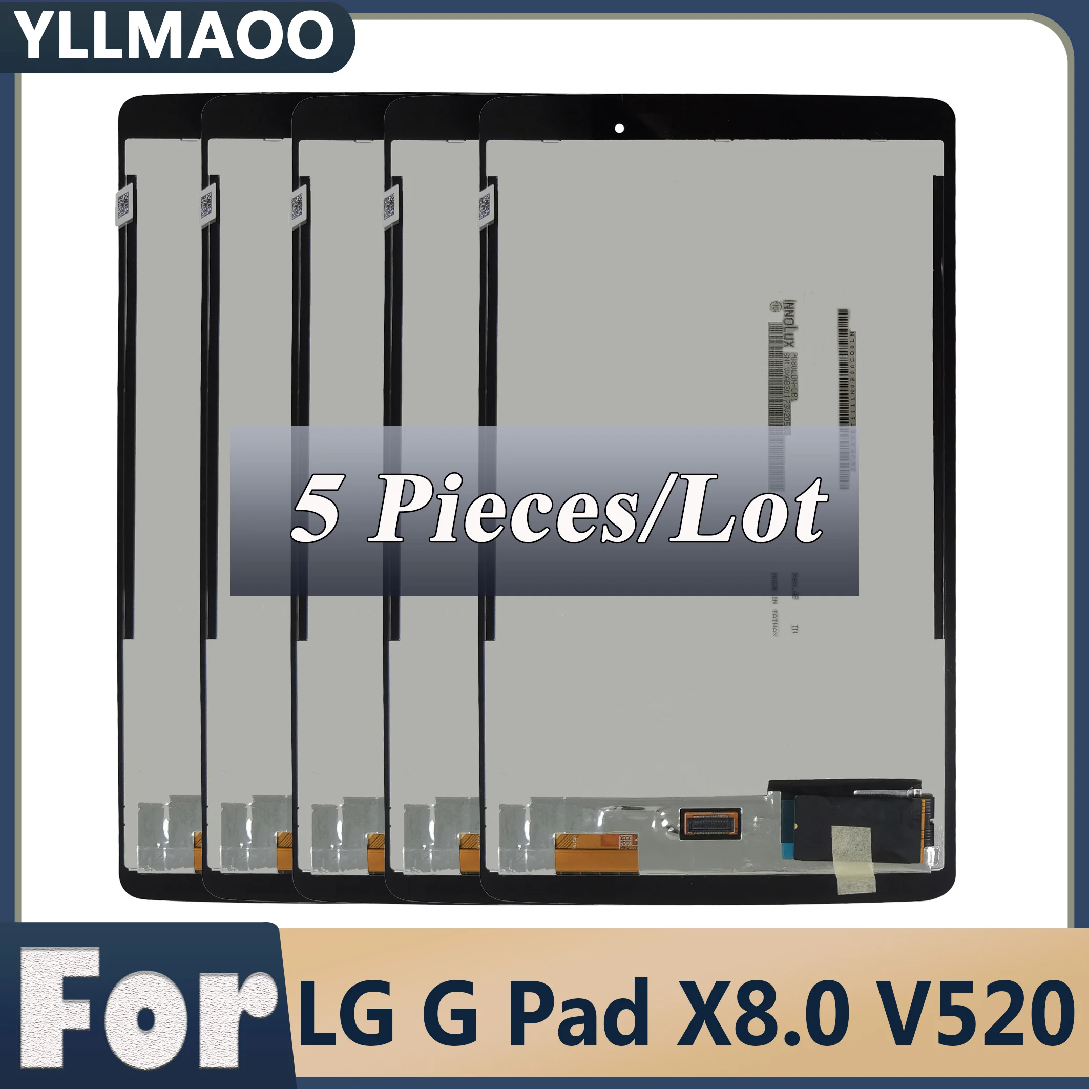 5 БР./лот 8,0 см За LG G Pad 3 III Gpad3 GPAD X 8,0 V520 V521 V522 V525 LCD Сензорен дисплей, Дигитайзер, Безплатна доставка - 0