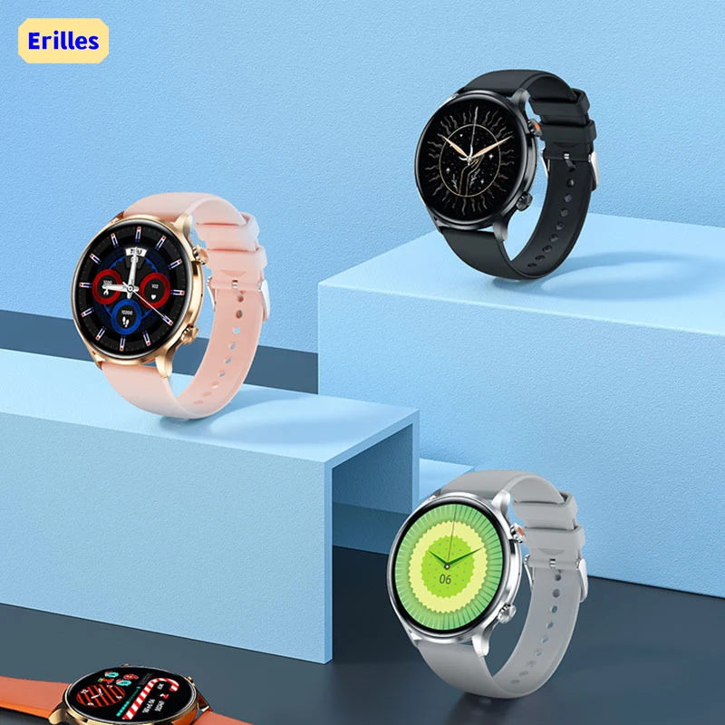 Erilles 2023 Нови Умен часовник 1,39 'инчов Смарт часовници Мъжки Дамски Bluetooth-предизвикателство Водоустойчив Фитнес За Android и IOS Smartwatch Часовници - 1