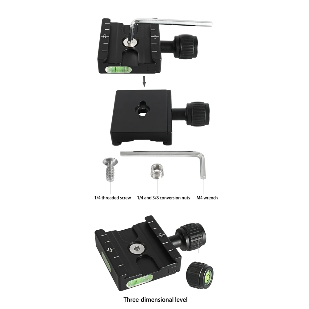 Быстроразъемная плоча QR-50 е Съвместима с топка глава за статив серия Arca Swiss монопод DSLR-камери - 4