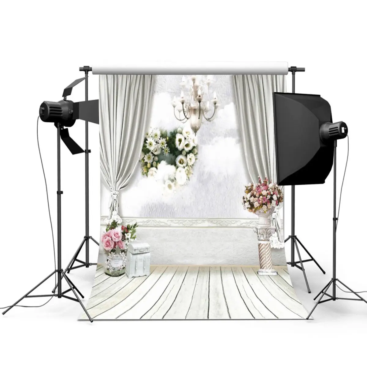 Бяла завеса размер 5х7 фута, студиен фон за снимки на цветя, на фона на секс - 2