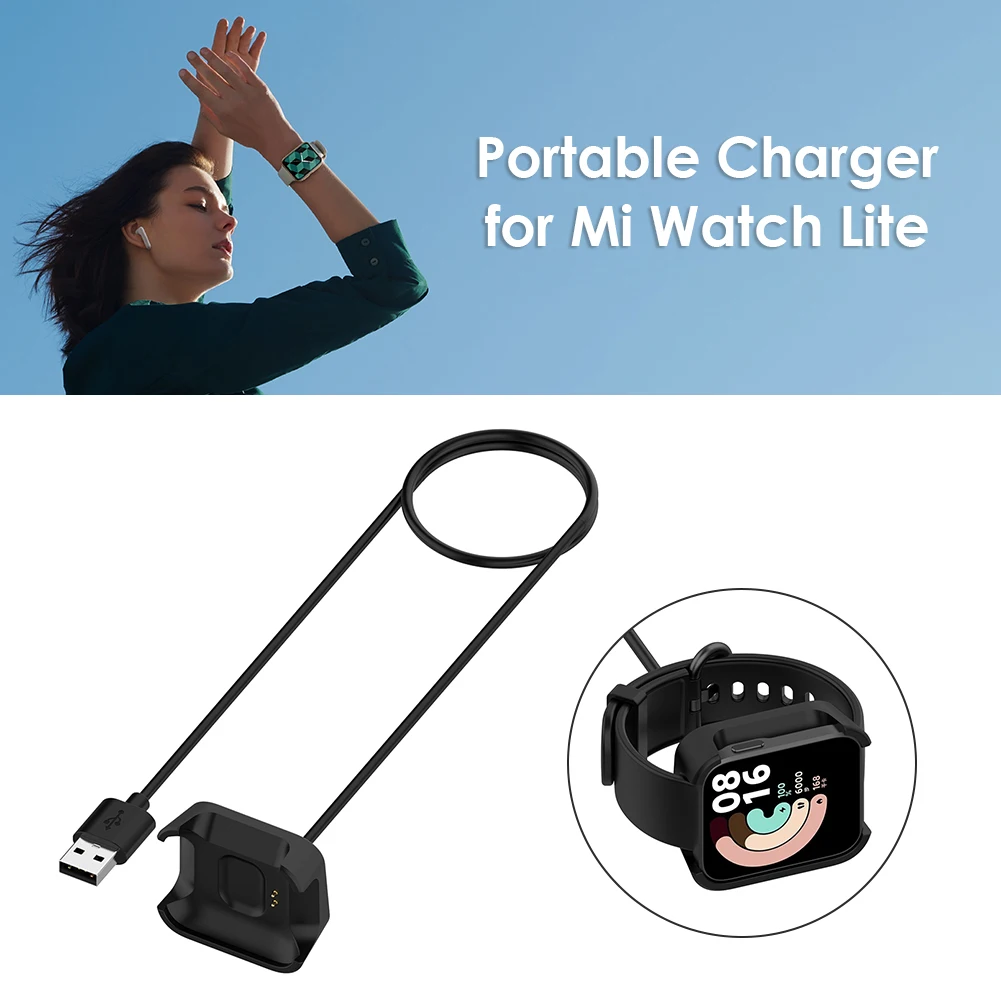 Зарядно устройство за Xiaomi Mi Watch Lite Redmi Watch USB-кабел За зареждане, докинг станция за люлка - 2