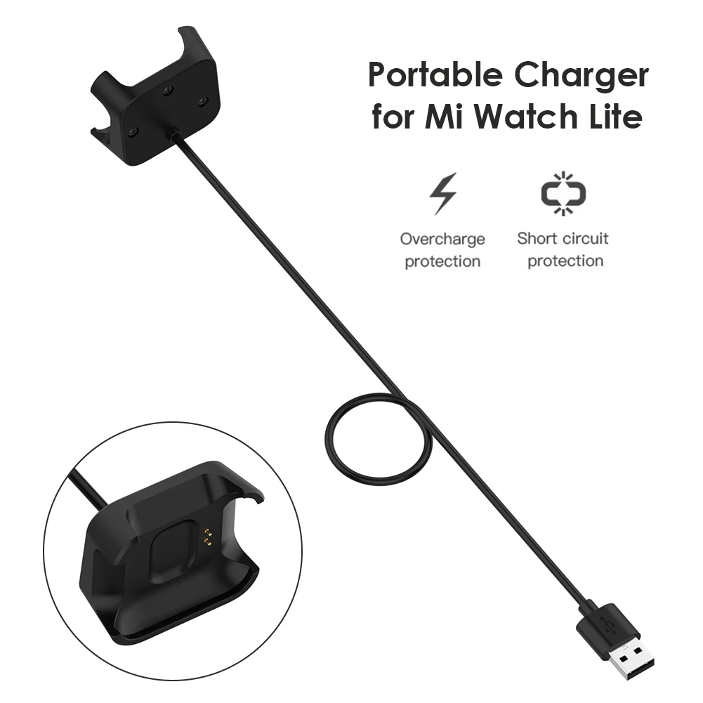 Зарядно устройство за Xiaomi Mi Watch Lite Redmi Watch USB-кабел За зареждане, докинг станция за люлка - 4
