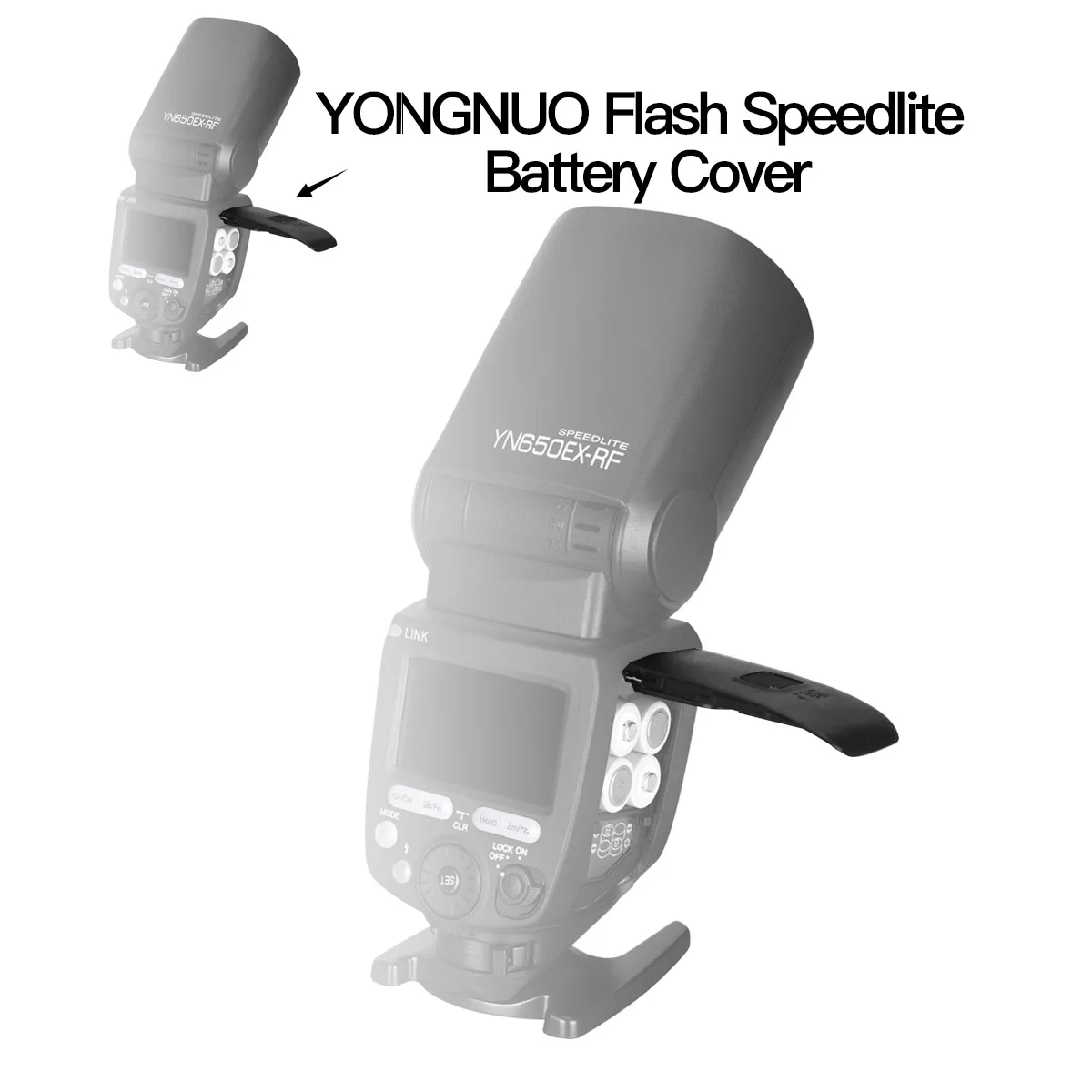 Капак на отделението за батерията светкавица YONGNUO Speedlite за резервни части YN565EX YN560III YN560IV YN685 YN968 YN14EX YN24EX - 0
