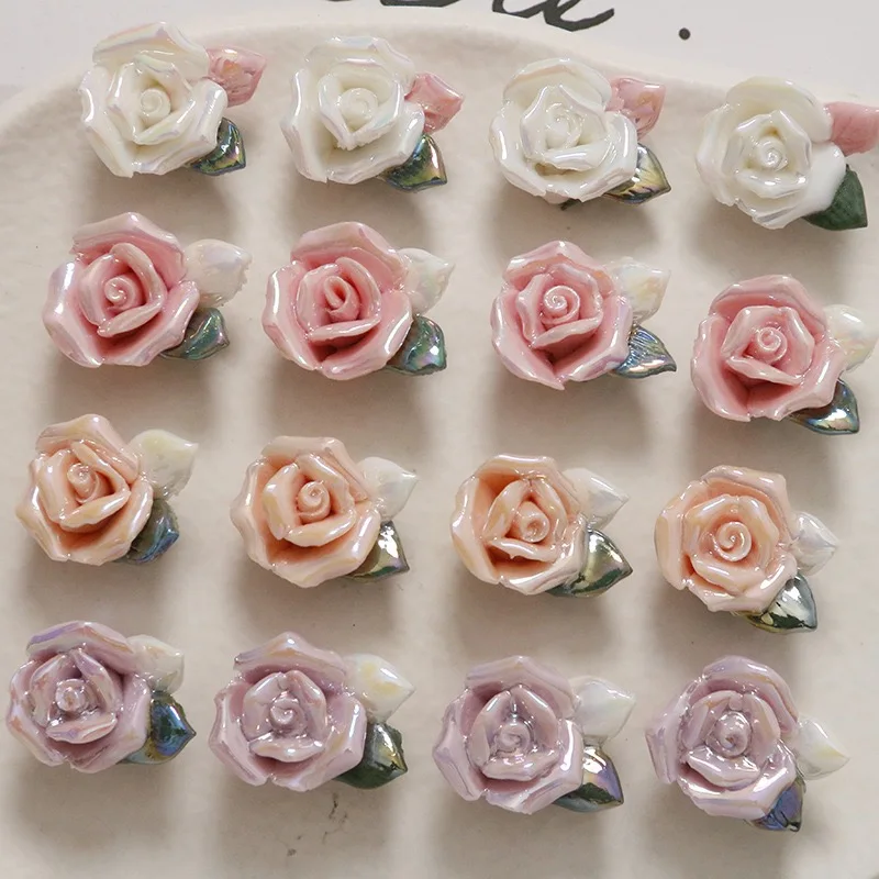 Керамични Перфорирана във формата на Цвете, Роза Фантазия Елегантни и универсални аксесоари 