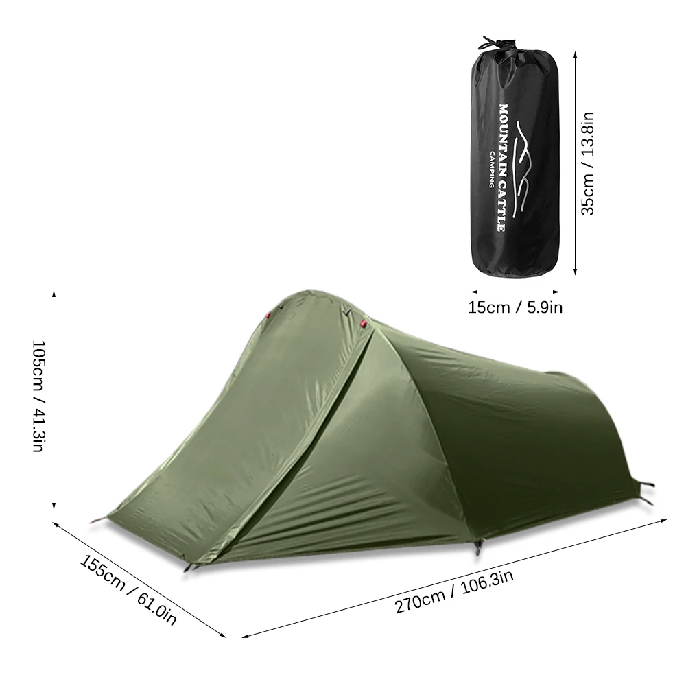 Палатка за къмпинг, за 2 души, Улични палатки, Водоустойчив Лятна Плажна палатка за къмпинг, колоездене, туризъм, Планински походи, Риболов - 5