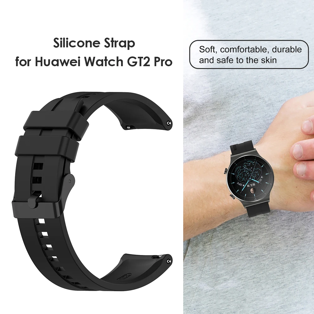 Преносимото каишка със силиконова лента за Huawei Watch GT2 Pro 2д, мека лента за часа - 3