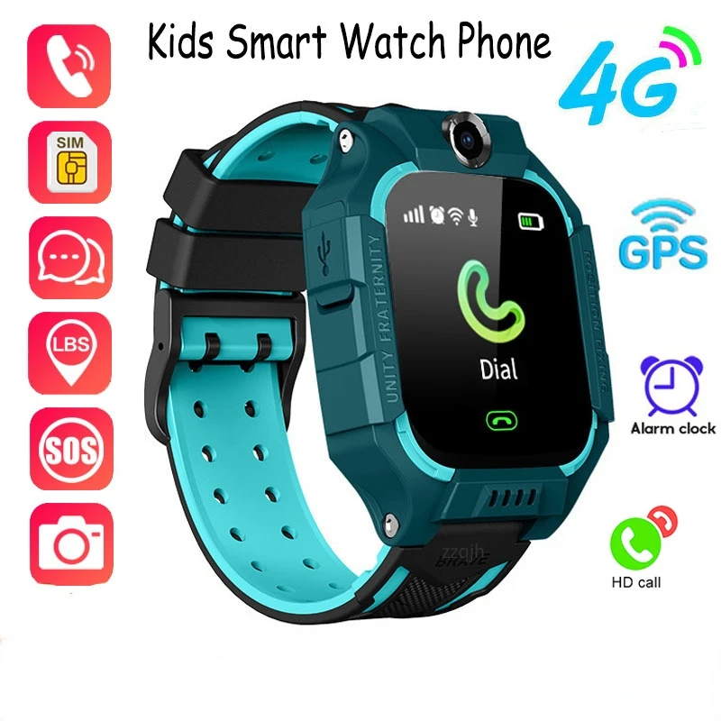 Умни часовници за студенти, детски GPS HD, Гласово съобщение, Водоустойчив Умен часовник за деца, Снимка с дистанционно управление, мъжки и дамски часовници - 0