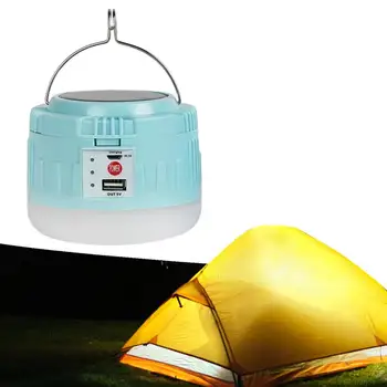 Акумулаторна лампа за къмпинг, слънчева градинска USB-акумулаторна лампа, преносими фенери за градината, лампа за палатка във вътрешния двор, лампа за разходки, риболов