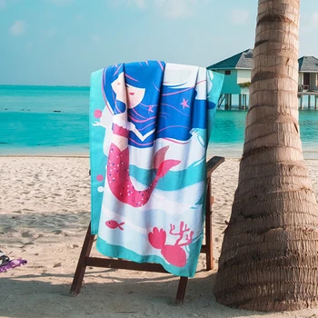 Быстросохнущее плажна кърпа Унисекс Летни плажни шалтета на домашен любимец модел, двупосочен кадифе за басейна на брега на морето