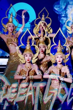 Висококачествен обичай Тайланд Daidi heavy industry великолепен костюм гого performance clothes бар нощен клуб ds женски