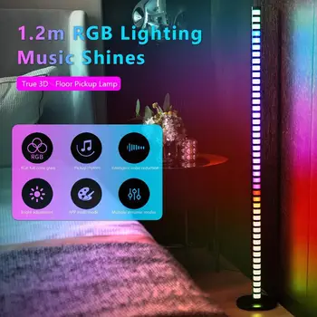 Дистанционно Управление на RGB LED 3D Music Ритъм Strip Light Комплекти Лампа, за да го получите на Атмосферата
