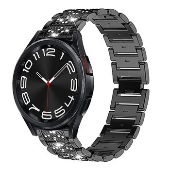 За Samsung Galaxy Watch 6 4 Класически 42/46 мм 43/47 мм Диамантена каишка Метални Гривни За Galaxy Watch 4 5 6 40 мм 44 мм Каишка За Часовник