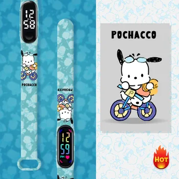 Каишка Sanrio Cartoon Pochacco за Xiaomi Mi Band 7 8 6 5 4 3 Силиконов гривна NFC, Подмяна на Маншет За спорт и фитнес на Китката