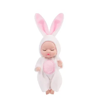 Кукла-Реборн 9 см, Имитирующая съня на животните, подарък кутия за момче, комплект за момиче, кукла за прераждането, Коледен подарък за рожден ден, Bebe