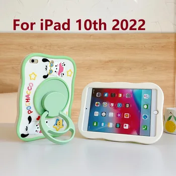 Мек силиконов калъф-за награда под формата на сладък кученце за Apple iPad 10th 10,9-инчов 2022, защитен калъф за iPad за деца