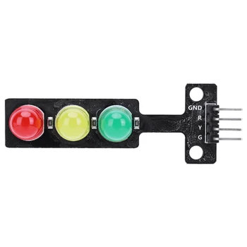 Модул на дисплея LED миниого светофар 5V 5mm Светофар Червен Жълт Зелен Модул за модел на система светофар
