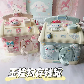 Мультяшная прасенце Sanrio Cinnamoroll Melody, Сладка касичка във формата на къщички, Детска касичка, подарък за рожден ден