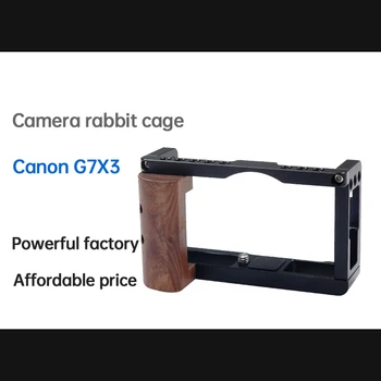 Място на Зайци клетки за Външен микрофон с обезщетение светлина, Аксесоари за разширяване видео блог за Canon G7X3-017
