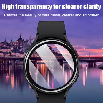 Рамка за Samsung Galaxy Watch 6 Класически корпуса 47 мм, 43 мм и 40 мм 44 мм, Твърд защитен калъф от неръждаема стомана със защита от надраскване W1J4