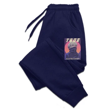 Реколта мъжки панталони Toge Inumaki Jujutsu Kaisen, Мъжки панталони 100% памук кръгло деколте, мъжки панталони с къси ръкави в стил Аниме, мъжки панталони с принтом p