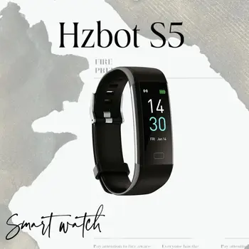 Смарт часовници за мъже и жени S5 Sport Smart Band, водоустойчив, за проследяване на сърдечната честота, Марка Hzbot за Android и IOS