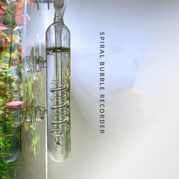 Стъклена Спирала CO2-дифузор Aquapro, спрей с брояч на мехурчета за аквариум, оборудван с резервоар за съхранение на CO2, Аксесоари