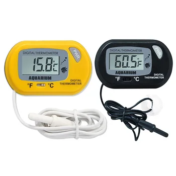 Цифров аквариумный термометър на присоске Измерване на температурата на водата в аквариума, машина за висока точност Аквариумный термометър Стоки за домашни любимци