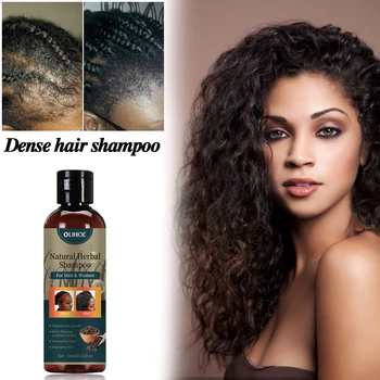 100 МЛ Шампоан за растеж на косата Екстракт от Древна африканска Формула за растеж на косата Мощен Ефект за Бързо Лечение на Косопад Грижа за косата