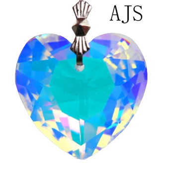 16 парчета 27 мм и Сърцето си за Любовта Кристални Висулки Shinny AB Бижута Обеци Лампа Подаръци, Фън Шуй Колие Подвесное САМ Безплатна Доставка