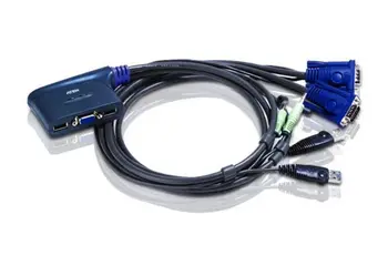 2-портов KVM switch USB Интерфейс VGA вход Модел CS62US звук Подкрепа 