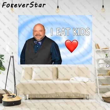 ForeverStar Бертрам Eat, Детски Гоблени, Забавен Мем, Художествена Естетика, Стенни Килими, спалня Или къща за украса