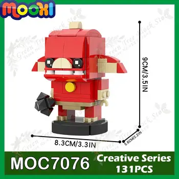 MOC7076 131 бр. Игра Герой на серия от Строителни блокове Творчески чудовища Дивата природа Модел Орнаменти за Сглобяване на Тухли Играчки за Деца