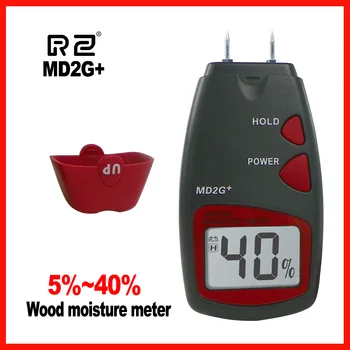 RZ 5 ~ 40% Двухконтактный Цифрово Измерване на Влажността на Дървесината Тестер Влажност на Дървесината Влагомер Детектор за Влажност на Дървесина, Голям LCD дисплей
