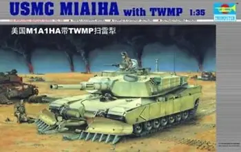 Trumpeter 00335 1/35 Американски танк M1A1HA ABRAMS TWMP Електрически Бронирани Статичен Модел на Автомобила TH07774-SMT2