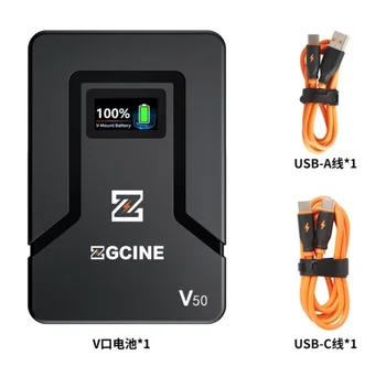 ZGCINE на Батерията, V-образно Батерия DIANA-V50 V99 V160 14,8 V-Образен Блок захранване Type-C с поддръжка на USB за Бързо зареждане На камерата