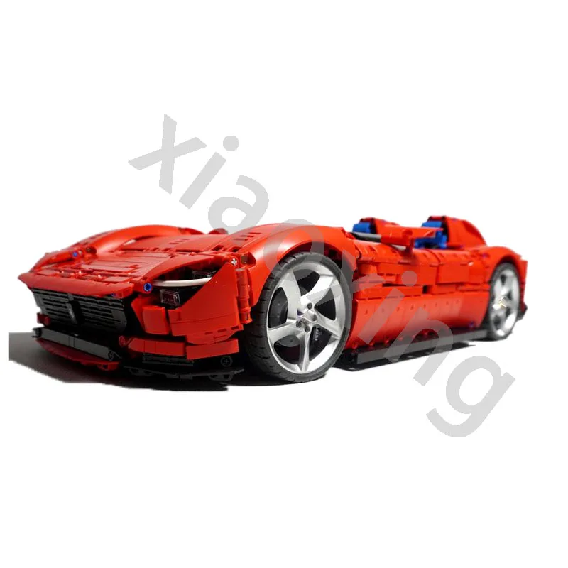 42143 Класически спортен автомобил е съвместим с MOC-128423 Нов градивен елемент на спортен автомобил Model1: 84033 partschildren's BirthdayToyGift - 2