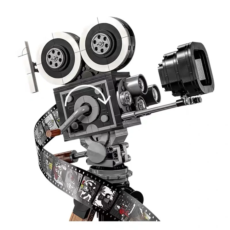 43230 811 БР. Модел камера Tribute Строителни блокове, Тухли, филмова лента, 20 известни филми, Креативни играчки за възрастни, Коледни подаръци за деца - 4