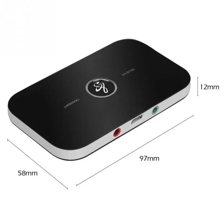 Bluetooth 5,0 Предавател Приемник Безжичен Портативен аудио плейър AUX вход RCA и 3.5 мм A2DP За телевизор, КОМПЮТЪР, Стерео Аудио Адаптер за Авто Високоговорител - 5