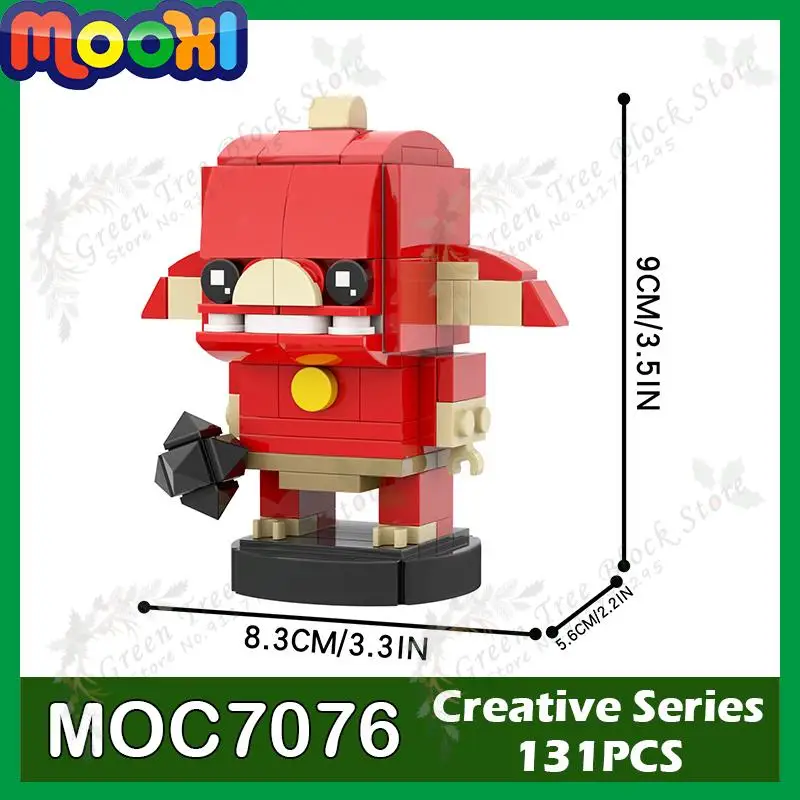 MOC7076 131 бр. Игра Герой на серия от Строителни блокове Творчески чудовища Дивата природа Модел Орнаменти за Сглобяване на Тухли Играчки за Деца - 0