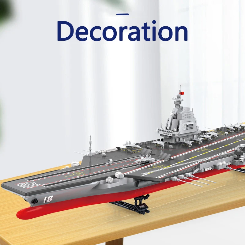 Военен кораб Fujian, строителни блокове, в Лодка-разрушител, военен кораб, Тухли, модел WW2, войници, оръжия, играчки За деца, подарък за рожден Ден - 2