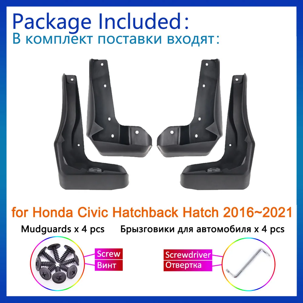 За Honda Civic Хетчбек Хетчбек 2016 ~ 2021 Аксесоари 2017 2018 2019 2020 Калници Калници Калници Предното И Задното Крило - 2